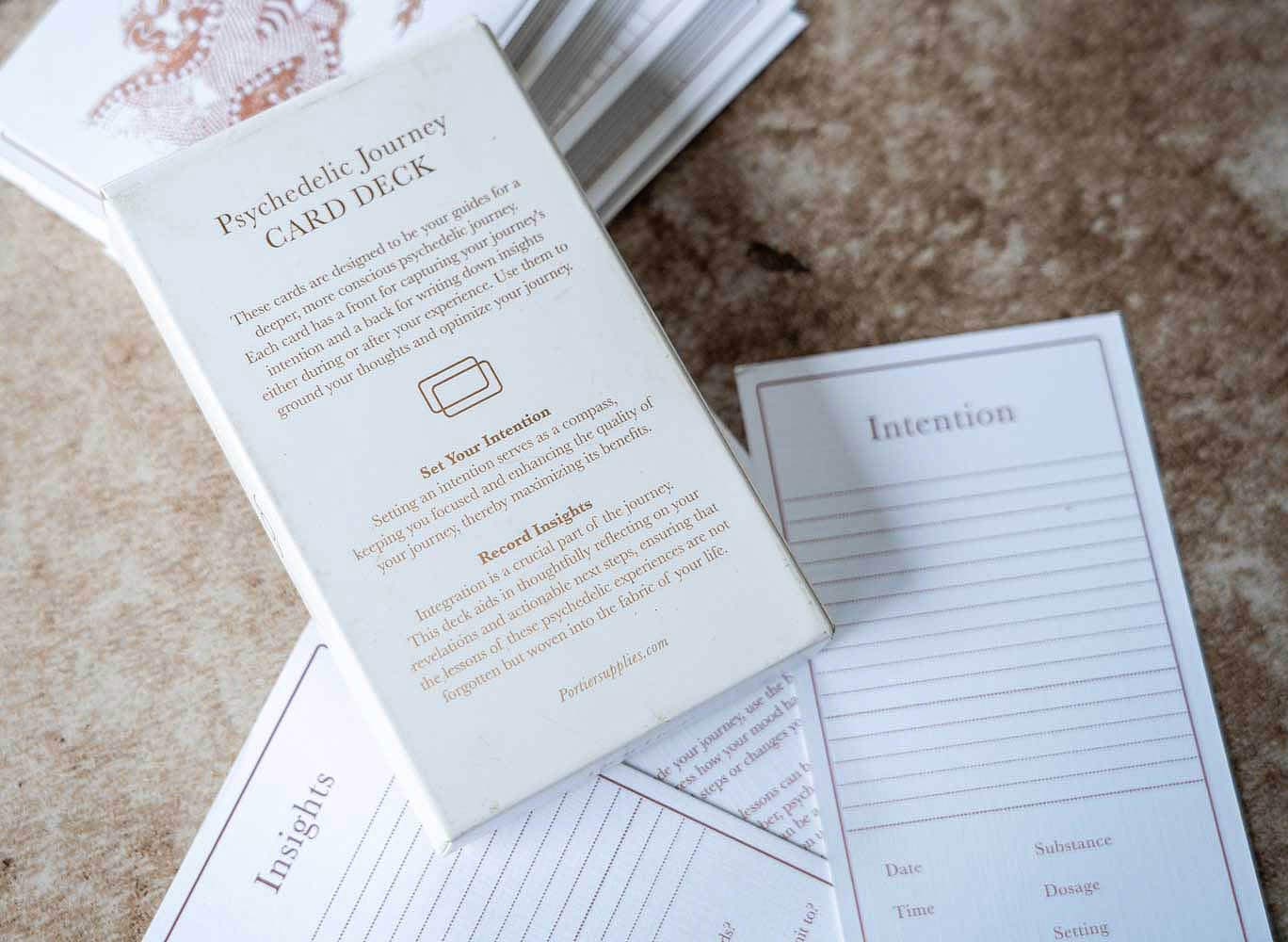Portier Journey Cards For better preparation and integration of entheogens